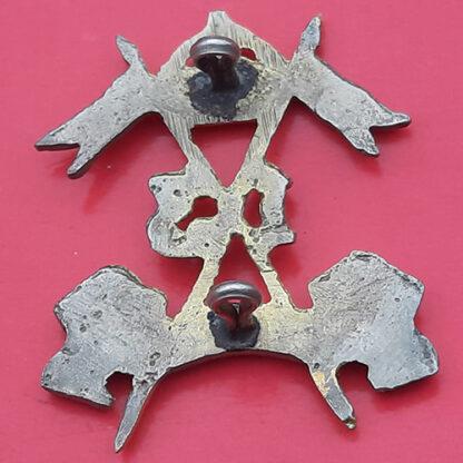(India) The 13th Duke Of Connaught's Own Lancers - King's Crown White Metal Cast Cap Badge - Image 2