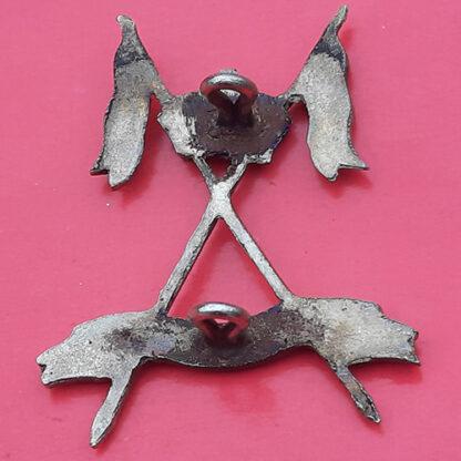 (India) The 4th Duke Of Cambridge's Own Hodson's Horse - King's Crown White Metal Cast Cap Badge - Image 2