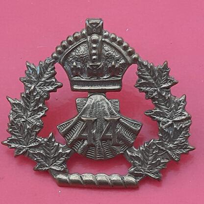 (Canadian Militia) 44th Lincoln & Welland Regiment - Queen Victoria's Crown Gilding Metal Cap Badge