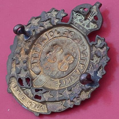 (Canadian Militia) 83rd Joliette Regiment - King's Crown Gilding Metal Cast Cap Badge - Image 2