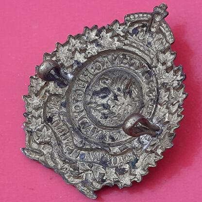 (Canadian Militia) 47th Frontenac Regiment - Queen Victoria's Crown Gilding Metal Cap Badge - Image 2