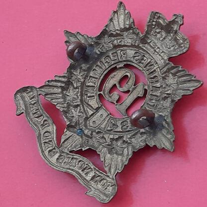(Canadian Militia) 19th St. Catherine's Regiment - Queen Victoria's Crown Gilding Metal Cap Badge - Image 2