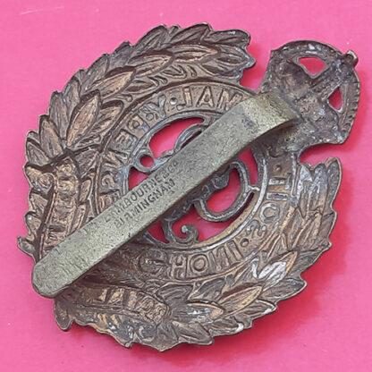 Royal Engineers - George V King's Crown Gilding Metal (Lambourne) Cap Badge - Image 2