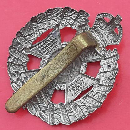 The Rifle Brigade - King's Crown White Metal Cap Badge - Image 2