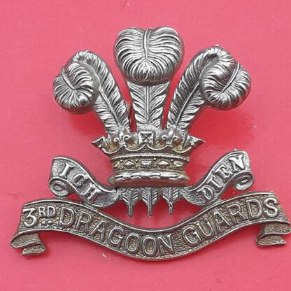 The 3rd Dragoon Guards - Officer's Silver & Gilt Cap Badge