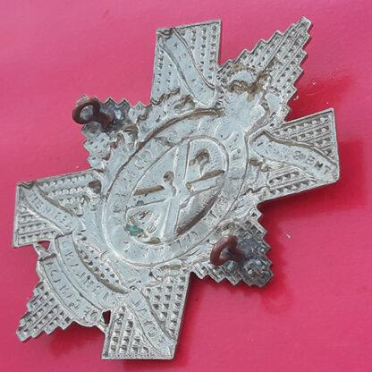 (Canada) The Royal Highland Regiment Of Canada (Black Watch) - Queen's Crown White Metal Cap Badge - Image 2