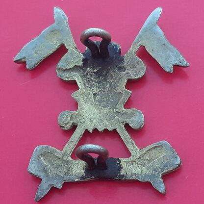 (India) 5th King Edward's Own (Probyn's Horse) - Cast White Metal Cap Badge - Image 2