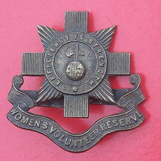 Women's Volunteer Reserve - Gilding Metal Cap Badge