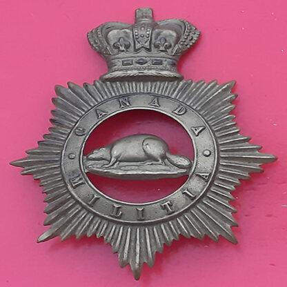 (Canadian Militia) Canadian Militia - Queen Victoria's Crown Gilding Metal Shako Plate