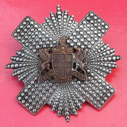 The Scottish Company City Of London National Guard Volunteer Training Corps - Bi-Metal Cap Badge