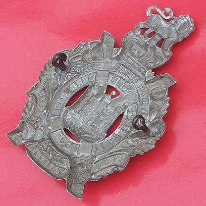 The 25th Of Foot King's Own Borderers - Queen Victoria's Crown White Metal Cap Badge - Image 2