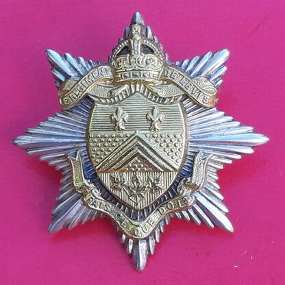 (Canada) Le Regiment De Levis - Officer's Silver & Gilt Cap Badge