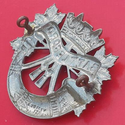 (Canada) The Battleford Light Infantry - White Metal Cap Badge - Image 2