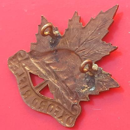 (Canada) The Oxford Rifles - Gilding Metal Cap Badge - Image 2