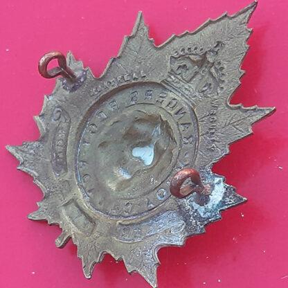 (Canada) The York Rangers Regiment Of Canada - Gilding Metal Cap Badge - Image 2