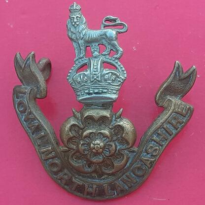 The Loyal North Lancashire Regiment - King's Crown Bi-Metal Cap Badge