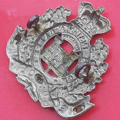 The Suffolk Regiment - Queen Victoria's Crown Bi-Metal Cap Badge - Image 2