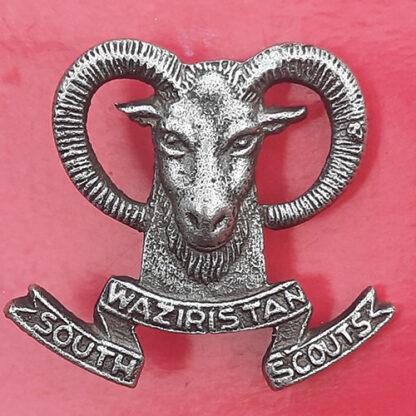 The South Waziristan Scouts - Cast White Metal Cap Badge