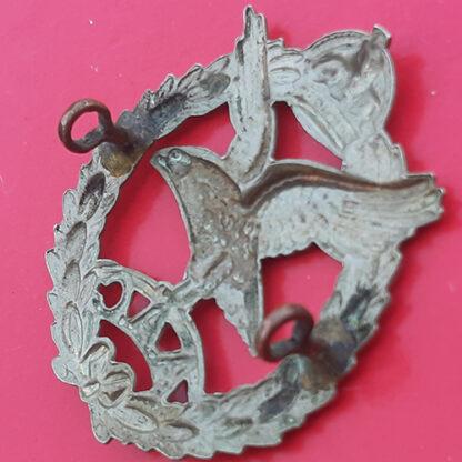 The Army Air Corps - King's Crown White Metal Cap Badge - Image 2
