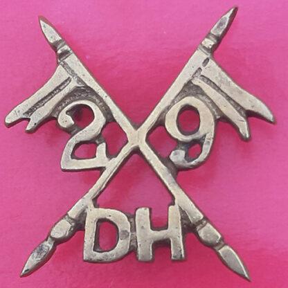 (India) The 29th Deccan Horse - Cast Cap Badge