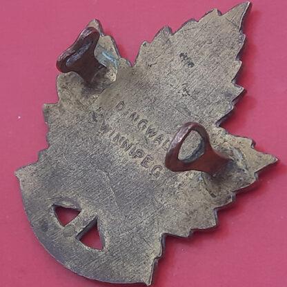 (Canada) The 46th South Saskatchewan Infantry Battalion - King's Crown Gilding Metal Cap Badge - Image 2