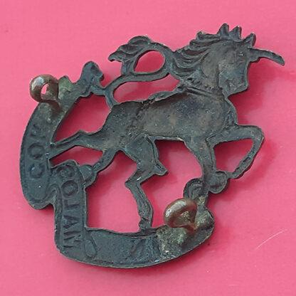 (Canada) The Mississauga Horse - Blackened Brass Cap Badge - Image 2
