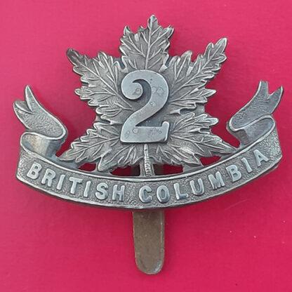 (Canada) 30th Infantry Battalion (British Columbia) - White Metal Cap Badge