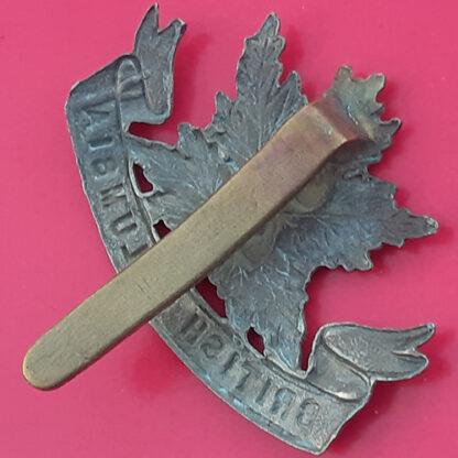 (Canada) 30th Infantry Battalion (British Columbia) - White Metal Cap Badge - Image 2