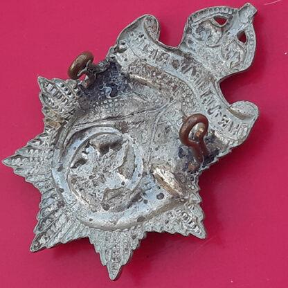 (Canada) The Halifax Rifles - King's Crown White Metal Cap Badge - Image 2