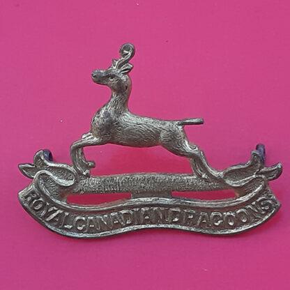 (Canada) The Royal Canadian Dragoons - Gilding Metal Cap Badge