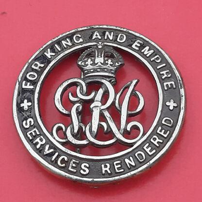 WW1 Silver War Badge 519027 - (85633 Pte Edgar Evans Machine Gun Corps)