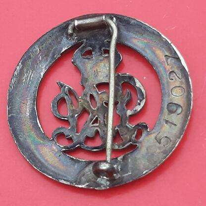 WW1 Silver War Badge 519027 - (85633 Pte Edgar Evans Machine Gun Corps) - Image 2