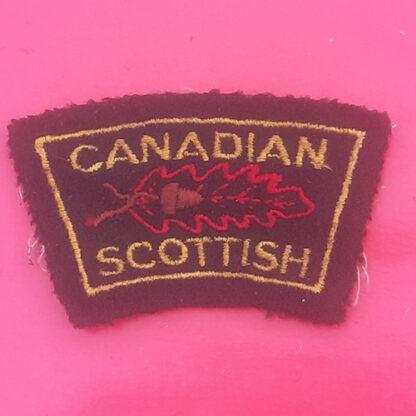 (Canada) The Canadian Scottish - Woven Cloth Shoulder Title