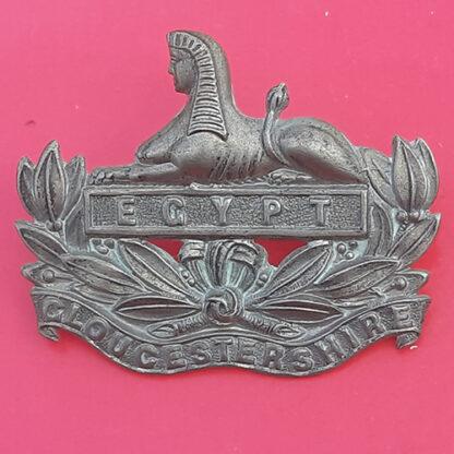 The Gloucestershire Regiment - White Metal Edwardian Cap Badge