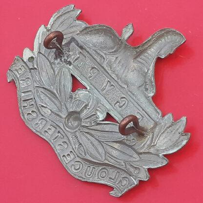 The Gloucestershire Regiment - White Metal Edwardian Cap Badge - Image 2