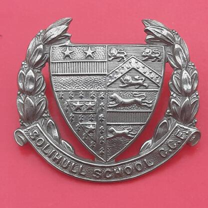 Solihull School Combined Cadet Force - White Metal Cap Badge