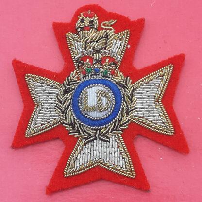 The Light Dragoons - Queen's Crown Officer's Bullion Cloth Cap Badge