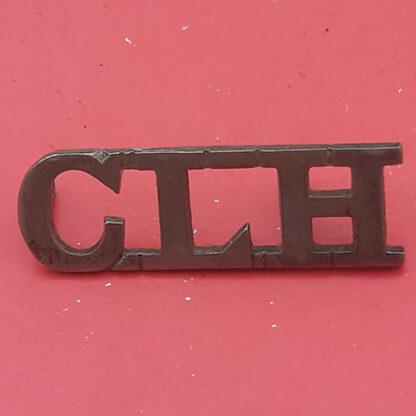 (India) Calcutta Light Horse - White Metal Shoulder Title