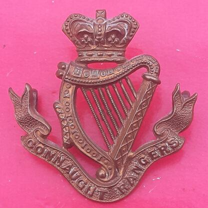 The Connaught Rangers - Victorian Gilding Metal Cap Badge