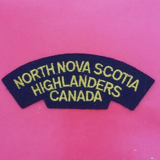 (Canada) The North Nova Scotia Highlanders of Canada - Cloth Shoulder Title