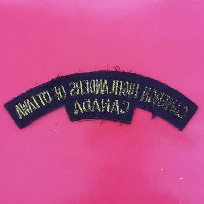 (Canada) The Cameron Highlanders Of Ottawa  - Cloth Shoulder Title - Image 2