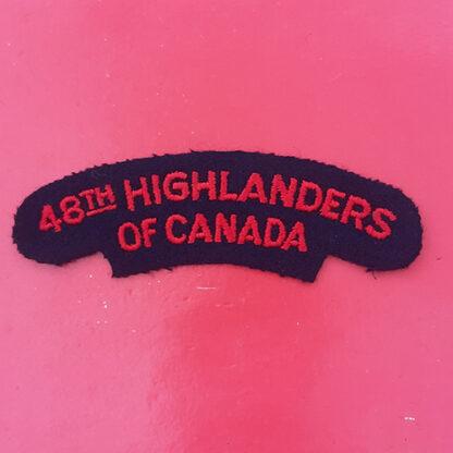 (Canada) The 48th Highlanders Of Canada - Cloth Shoulder Title