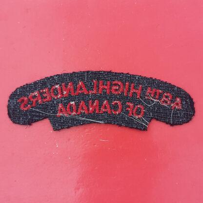 (Canada) The 48th Highlanders Of Canada - Cloth Shoulder Title - Image 2
