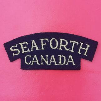 (Canada) The Seaforth Highlanders Of Canada - Cloth Shoulder Title