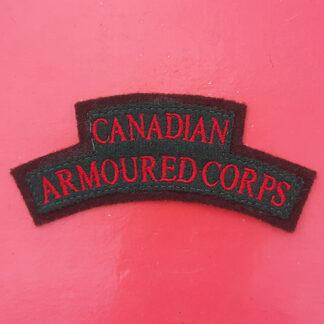 (Canada) The Canadian Armoured Corps - Cloth Shoulder Title