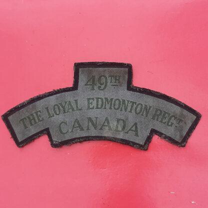 (Canada) The 49th Loyal Edmonton Regiment Of Canada - Cloth Shoulder Title