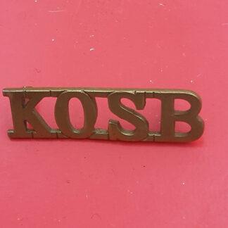 The King's Own Scottish Borderers - Gilding Metal Shoulder Title
