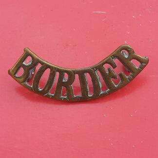 The Border Regiment - Gilding Metal Shoulder Title