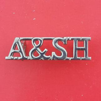 The Argyll & Sutherland Highlanders - Chromed Shoulder Title