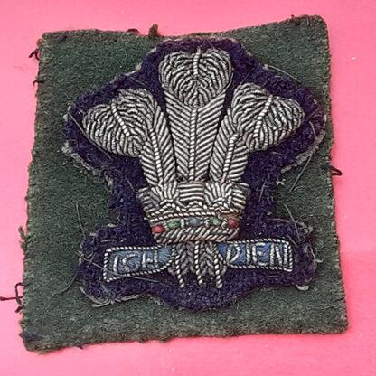 The Royal Regiment Of Wales - Officers's Bullion Cap Badge